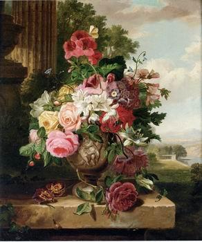 unknow artist Floral, beautiful classical still life of flowers.137 oil painting picture